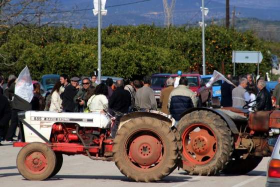 Συλλαλητήριο αγροτών στο Αίγιο