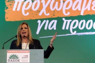 Κάλεσμα για νέο κόμμα τύπου «Ελιάς» απευθύνει η Φώφη Γεννηματά