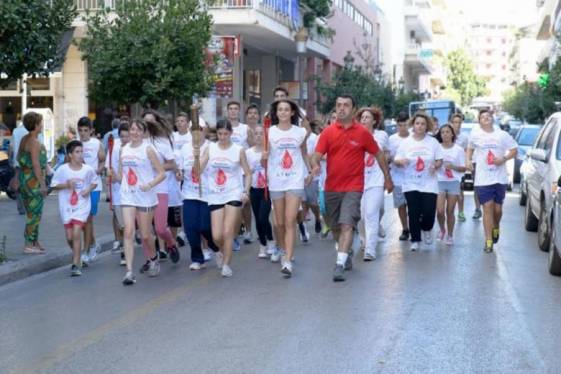 Συμμετοχή του Δήμου Αγρινίου στη 14η Πανελλήνια Λαμπαδηδρομία Εθελοντών Αιμοδοτών.