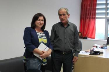 Συνάντηση Μαρίας Τριανταφύλλου και Διοικητή Νοσοκομείου Αγρινίου.