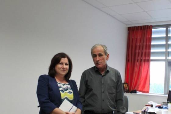 Συνάντηση Μαρίας Τριανταφύλλου και Διοικητή Νοσοκομείου Αγρινίου.