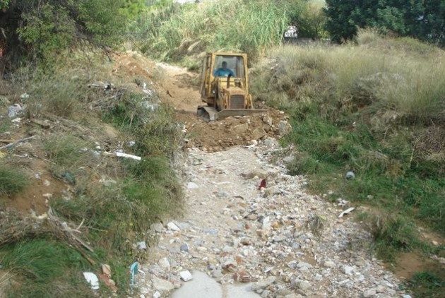 Καθαρισμός ρεμάτων από τον Δήμο Αγρινίου.