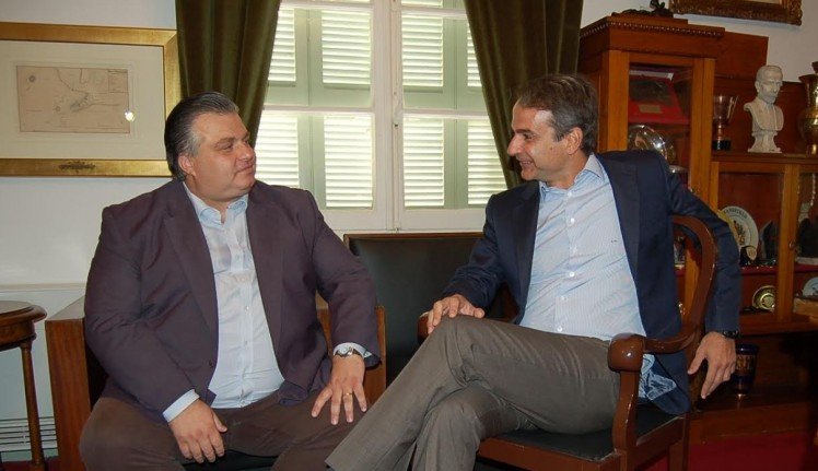 Συνάντηση του Δημάρχου Ιερής Πόλης Μεσολογγίου με τον πρόεδρο της Νέας Δημοκρατίας