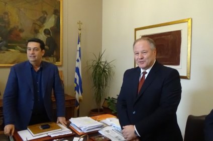 Ο Παπαναστασίου υποδέχθηκε τον Αρχηγό της Ελληνικής Αστυνομίας