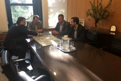 Συνάντηση Καραπάνου με Γεν. Γραμματέα Υπουργείου Υποδομών