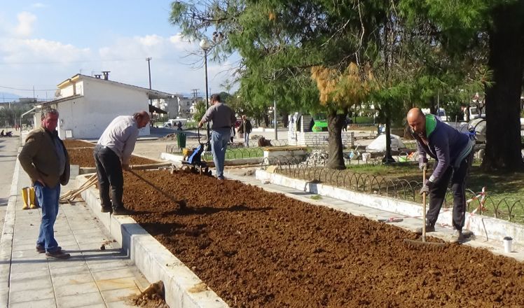 Εργασίες ανάπλασης της περιοχής του Άγιου Ιωάννη Ρηγανά