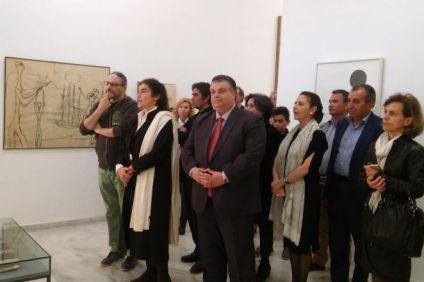 Επίσκεψη Κονιόρδου στο Μουσείο Βάσως Κατράκη