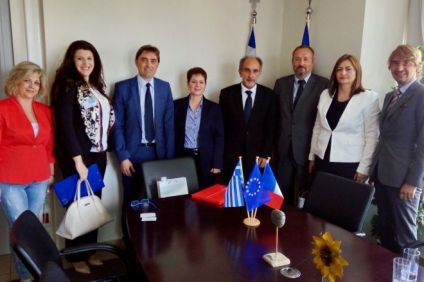 Συνάντηση Κατσιφάρα με τον Πρέσβη της Γαλλίας C. Chantepy