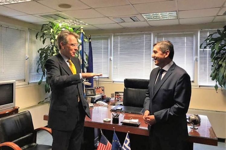 Συνάντηση Αλεξόπουλου με τον πρέσβη των ΗΠΑ  G. Pyatt