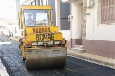 Ασφαλτοστρώσεις σε οδούς του Μεσολογγίου
