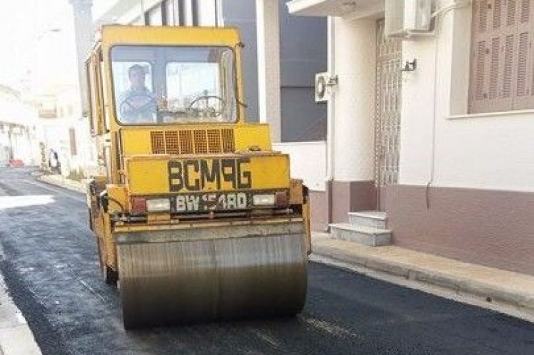 Ασφαλτοστρώσεις σε οδούς του Μεσολογγίου