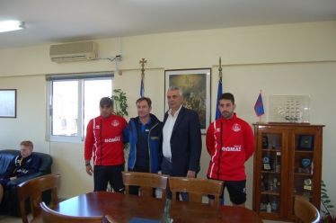 Επίσκεψη Σουηδικής αποστολής αθλητών ποδοσφαίρου στο Μεσολόγγι