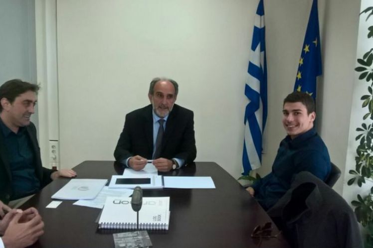 Συνάντηση Κατσιφάρα με τον πρωταθλητή Νίκο Ηλιόπουλο