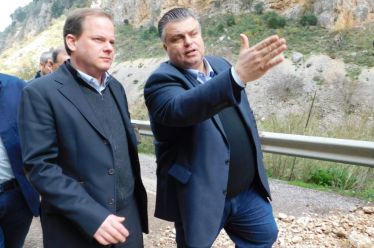 Επίσκεψη Κ. Καραμανλή στις πληγείσες περιοχές