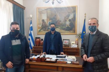 Συνάντηση Δημάρχου Αγρινίου με πρ.και γγ Εμπορικού Συλλόγου