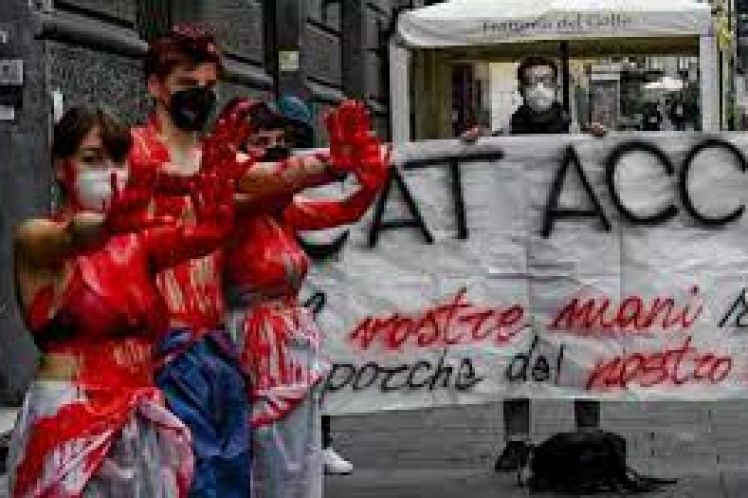 Στους δρόμους οι μαθητές της Ιταλίας διαδηλώνουν κατά του σχολείου-εργοστασίου