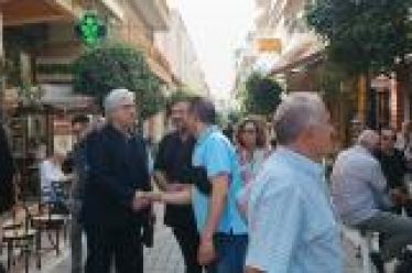 Περιοδεία Τραπεζιώτη στην πόλη του Αγρινίου