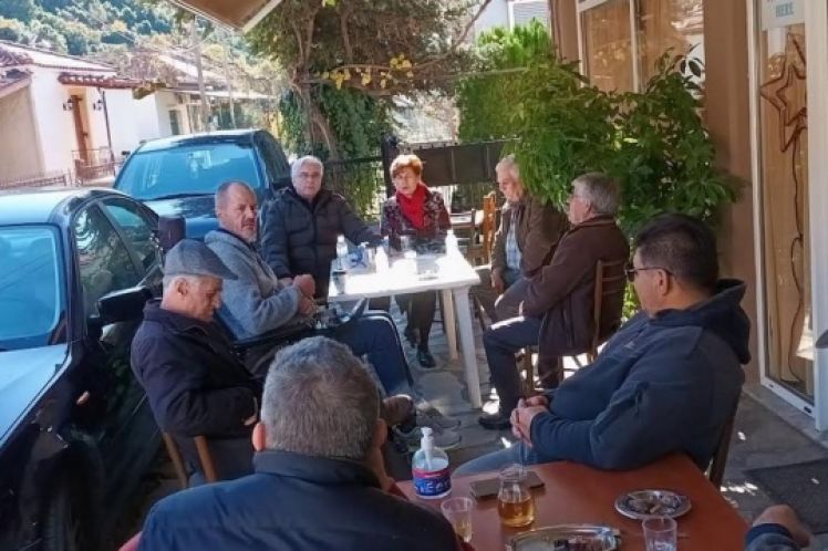 Ο Δημήτρης ΤΡΑΠΕΖΙΩΤΗΣ  κοντά στους κατοίκους της Τ.Κ. Σκουτεράς