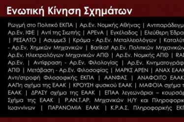 Ανακοίνωση Ενωτικής Κίνησης Σχημάτων
