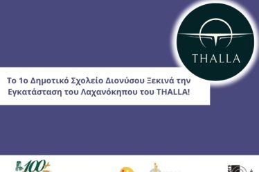 Το 1ο Δημοτικό Σχολείο Διονύσου Ξεκινά την Εγκατάσταση του Λαχανόκηπου του THALLA!